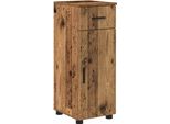 Syfax™ Mobile Da Bagno Con Cassetto Legno Vecchio 30 X 35 X 80 Cm