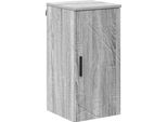 Syfax™ Mobile Da Bagno Con Porta Grigio Sonoma 30 X 31,5 X 61 Cm