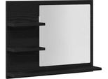 Syfax™ Specchio Da Bagno Rovere Nero 60X10,5X45 Cm Legno Multistrato