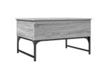 Syfax™ Tavolino Salotto Grigio Sonoma 70X50X40 Cm Multistrato Metallo