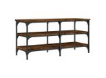 Syfax™ Panca Porta Scarpe Rovere Fumo 100X38,5X49Cm Legno Multistrato