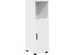 Syfax™ Mobile Da Bagno Con Archiviazione Bianco Lucido 30 X 35 X 95 Cm
