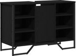 Syfax™ Armadio Per Lavabo Da Bagno Rovere Nero 91 X 35 X 60 Cm