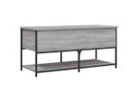 Syfax™ Panca Portaoggetti Grigio Sonoma 100X42,5X47 Legno Multistrato