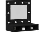 Syfax™ Mobiletto Per Specchio Rovere Nero 60 X 31,5 X 62 Cm