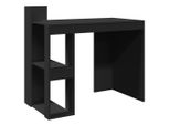 Syfax™ Scrivania Ufficio Nera 103,5X56,5X94 Cm In Legno Multistrato