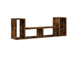 Syfax™ Mobili Tv 2 Pz Rovere Fumo 75X30X50 Cm In Legno Multistrato