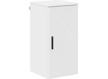 Syfax™ Mobile Da Bagno Con Porta Bianco Lucido 30 X 31,5 X 61 Cm