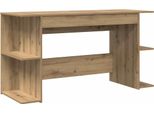 Syfax™ Scrivania Rovere Artigianale 140 X 50 X 75 Cm Legno Multistrato