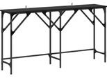 Syfax™ Tavolo Consolle Rovere Nero 140 X 29 X 75 Cm Legno Multistrato