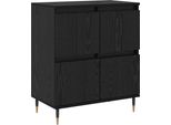 Syfax™ Credenza Rovere Nero 60 X 35 X 70 Cm