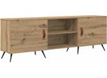 Syfax™ Mobile Tv Rovere Artigianale 150 X 30 X 50 Cm Legno Multistrato