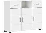 Syfax™ Armadio In Legno Bianco 88,5 X 30,5 X 73 Cm Legno Multistrato