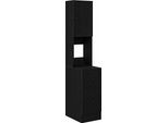 Syfax™ Credenza Da Cucina Con Cassetto Rovere Nero 32 X 50 X 180 Cm