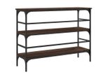 Syfax™ Tavolino Consolle Rovere Marrone 100X32X75 Cm Legno Multistrato