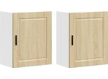 Syfax™ Pensili Da Cucina 2 Pz Porto Rovere Sonoma In Legno Multistrato