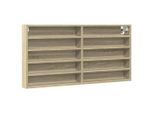 Syfax™ Armadietto Vetrina Rovere Sonoma 100X8,5X50Cm Legno Multistrato