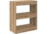 Syfax™ Armadio Per Libri Rovere Artigianale 60 X 30 X 72 Cm