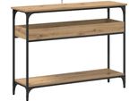Syfax™ Tavolo Consolle Rovere Artigianale 100 X 29 X 75 Cm