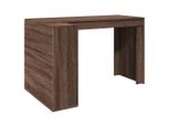 Syfax™ Scrivania Rovere Marrone 123,5X73,5X75 Cm In Legno Multistrato