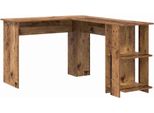 Syfax™ Scrivania Ad Angolo Legno Vecchio 140 X 113,5 X 75 Cm