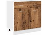 Syfax™ Cassettiera “Lyon” Legno Antico 80X46X81,5 Cm