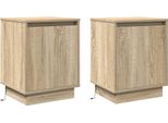 Syfax™ Armadio Da Notte 2 Pcs Rovere Sonoma 39 X 34,5 X 50 Cm