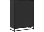 Syfax™ Libreria Nera 80,5X35X107,5 Cm In Legno Multistrato