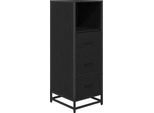 Syfax™ Set Di Mobili Per Il Bagno Rovere Nero 35 X 37,5 X 100 Cm
