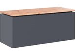 Vidaxl Panchina Da Giardino Antracite 100 X 40 X 43 Cm In Acciaio