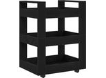 Syfax™ Carrello Da Cucina Rovere Nero 60 X 45 X 80 Cm