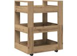 Syfax™ Carrello Da Cucina Rovere Artigianale 60 X 45 X 80 Cm