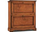 Milanihome.It - Scarpiera In Legno Massello 79X30X90 Colore: Tinta Nocedi Coloretinta Noce