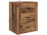 Syfax™ Armadio Da Notte Con Cassetto Legno Vecchio 35 X 50 X 60 Cm