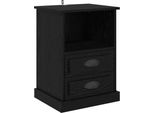 Syfax™ Armadio Da Notte Rovere Nero 36 X 43 X 60 Cm Legno Multistrato