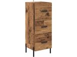 Syfax™ Credenza Legno Vecchio 34 X 34,5 X 90 Cm Legno Multistrato