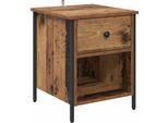 Syfax™ Armadio Da Notte Con Cassetto Legno Vecchio 40 X 42 X 50 Cm