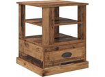 Syfax™ Armadio Da Notte Con Cassetto Legno Vecchio 50 X 50 X 60 Cm