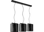 Lampada A Sospensione Moderna Kometa 2922/Z-B-3 In Nero O Cromo Con 3 Sorgenti Luminose E27 Ip 20 Metallo Regolabile In Altezza