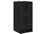 Syfax™ Credenza Rovere Nero 35 X 37 X 76 Cm Legno Multistrato
