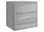 Syfax™ Comodino Grigio Sonoma 40X30X40 Cm In Truciolato