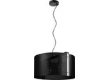 Lampada A Sospensione Moderna Kometa 2924/Z-B-3 Nero Opaco Stile Industriale Regolabile In Altezza E27 3 Sorgenti Luminose Metallo
