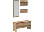 Syfax™ Set Mobili Da Ingresso Con Cassetto 4 Pcs Rovere Artigianale
