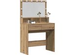 Syfax™ Tavolo Da Trucco Rovere Artigianale 80 X 41 X 134,5 Cm