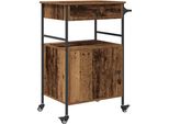 Syfax™ Carrello Da Cucina Legno Vecchio 56 X 43 X 89,5 Cm