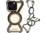 Custodia Per Iphone 16 Pro Custodia Blindata In Metallo Magsafe Titanium 360 Holder