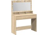 Syfax™ Tavolo Da Trucco Con Specchio Rovere Sonoma 100 X 41 X 135 Cm