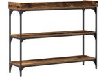 Syfax™ Tavolo Consolle Con Lo Scaffale Legno Vecchio 100 X 30 X 80 Cm