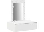 Syfax™ Tavolo Da Trucco Bianco 60 X 40 X 70 Cm Legno Multistrato