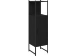 Syfax™ Set Di Mobili Per Il Bagno Rovere Nero 33 X 33 X 120,5 Cm
